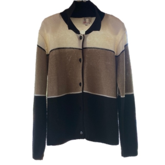 Vintage Fia Italia Hand Loomed Cardigan Large - Picture 1 of 4